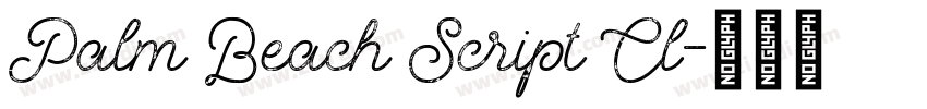 Palm Beach Script Cl字体转换 Palm Beach Script Cl字体转换